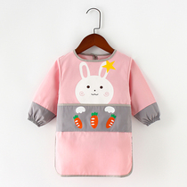 Baby eating gown childrens painting waterproof apron anti-dressing boys and girls bibs autumn and winter baby clothes