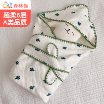 Newborn baby holding quilt delivery room scarf newborn bag baby wrapped quilt cotton gauze summer thin