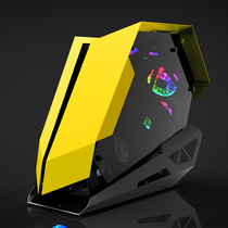 Play Jia Bumblebee chassis Desktop computer case Tempered glass water-cooled e-sports game alien Internet cafe new