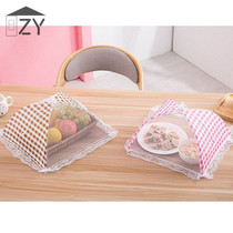 Fly gauze cover small vegetable cover mesh gauze vegetable cover can be used to fold the dining table to cover the dust-proof rice bowl vegetable cover anti-mosquito umbrella