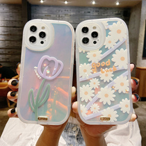 iPhone13 phone case Apple 13 laser Daisy Tulip 13promax13 phone case 13 new xr creation