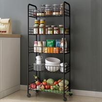 Storage Whole multi-layer commercial wheeled storage Kitchen wheeled storage Full set of floor-to-ceiling shelf storage moisture-proof storage storage rack