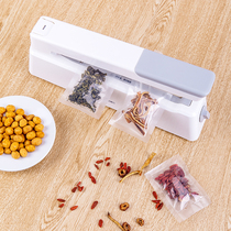 Del 16499 hand press sealing machine plastic bag snack sealer small portable manual household commercial