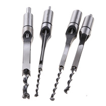 Inch 4pc extended woodworking square hole drill high quality strong woodworking square hole drill square Tenon drill bit for square Tenon machine