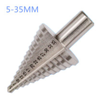 Opener reamer pagoda woodworking iron plate punching drill 5-35mm series of high-speed steel step drills