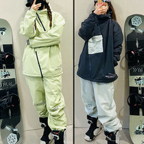 Korean version of 1920 snowboard suit ski pants DMT plus cotton Tide brand hip hop cotton for men and women waterproof