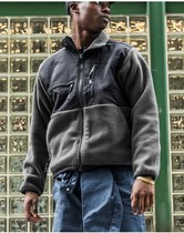 Small North Unmarked Outdoor Grip Suede Classic 1995 Men P300 Warm Grip Suede Jacket Outdoor Commuter Jacket