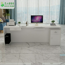 Simple front desk cash register desk mobile phone repair desk reception welcome desk flat counter bar table can be customized