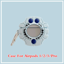 Cartoon Airpods protective cover pro Tyrannosaurus machine Digimon 1 2nd generation suitable for Apple Bluetooth wireless headset 3rd generation shell game console Apple airpods protective cover 2 beverage bottle clear