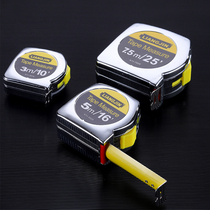 Steel tape measure 5 meters steel ruler 3 feet 10 gauge Ruler 7 5 iron shaft core copper plated anti-drop waterproof rust box ruler