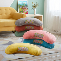 Ai Luo Lin single cervical pillow crescent shaped students sleep special buckwheat pillow core adult sleep help sleep neck protection low pillow