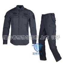 New blocker instructor uniform training suit suit suit four-season grid cloth mens training suit tactical long sleeve