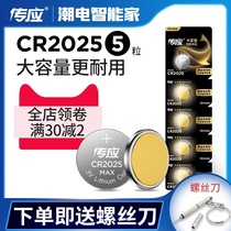 Pass the CR2025 3v button battery Mercedes-Benz Volkswagen Sylphy Hyundai Mazda Geely Ford car key remote control battery scale computer motherboard millet box TV Electronics