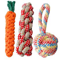 Alaska toy dog dog toy molars bite-resistant knot golden hair small and large dog Teddy puppy dog
