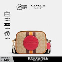 COACH Ole womens bag Jacquard stripe DEMPSEY camera bag