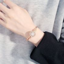 Korean hand jewelry inlaid with large zircon letter bracelet Watch bracelet Student jewelry Birthday jewelry