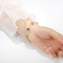 Natural Berry crystal bracelet female sterling silver moonstone sweet forest colorful beads Crystal handstring girlfriends students