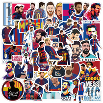 Leo Messi Stickers Barcelona Football star Lionel Messi Mobile Phone Stickers Waterproof luggage stickers