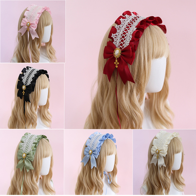 taobao agent Genuine hair accessory, headband, Lolita style