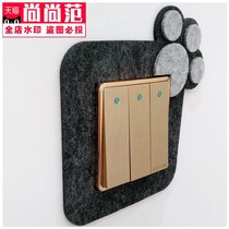 Switch Protective Sheath Anti-Dirty Sticker Cartoon Cute Wall Stickup Bedroom Living-room Living-free Wall Creative Switch Decoration