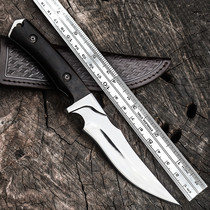 Wolfs outdoor straight knife open-edged knife sharp tritium gas portable field survival knife self-defense cold weapon military knife