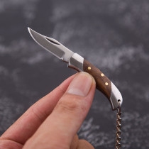 Handmade pocket knife Mini blade knife Handmade pocket keychain folding knife Outdoor tools Carry-on delivery