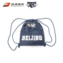 Beijing Shougang Basketball Club Official Duck Logo Team Emblem Leisure Drawstring Bag Double Shoulder Basketball Bunch Pocket