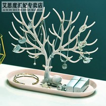 Earrings storage box desktop earrings display rack hanging earrings necklace let go jewelry box