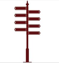 Spiritual Fortress Guide Cards Customised Outdoor Park Upright Post Caravan field Advertising refers to guide signs