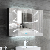  Boli stainless steel smart bathroom mirror cabinet Wall-mounted bathroom mirror with shelf i toilet vanity mirror cabinet