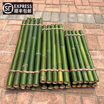 Bamboo art flowing water ornaments bamboo row bamboo mat accessories Bamboo Bamboo pole decoration ornaments wild bamboo row shelf handmade