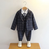 Korean boys one-year-old birthday dress suit 6 handsome Spring and Autumn Children 5 flower girl suit suit set five sets