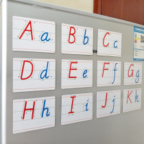 Magnetic 26 English letter card tiles early education English words pen order card educational childrens toys early teaching aids