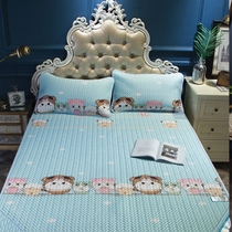  Cool mat big bed set summer mat air cushion mat maternity single piece double silk mat Cartoon confinement Xiaoqing