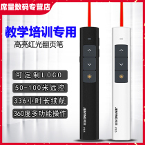 Page turning pen teacher with multifunctional charging laser projection pen multimedia courtpiece PPT remote control pen custom logo