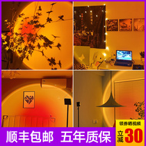 Green power sunset lamp floor lamp living room Net red atmosphere lamp sunset projection sunset lamp sunset lamp