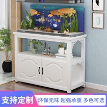 Fish tank bottom cabinet base custom living room small apartment aquarium grass fish tank shelf Metal wrought iron European-style fish tank cabinet