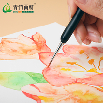 Green bamboo Wolf Hao hook line Pen single head very fine art students special Chinese painting gouache painting soft head tracing pen student color hand drawn drawing stroke pen