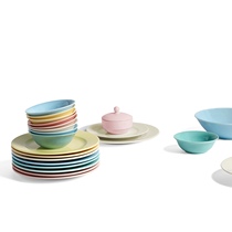 Spot Danish authorized HAY Rainbow household Nordic ceramic tableware dishes plate combination Bowl set