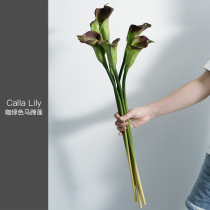  Large calla PU feel simulation bouquet Nordic ins style living room flower arrangement decoration fake flower table decoration flower