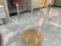 High transparent acrylic control products processing Plexiglass round barrel back cover punching polishing experimental equipment customization