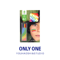 Rainbow Face Stick Pride Moon Gay People Body Color Painted Face Rainbow Makeup Pen fluorescent painted pen LGBT
