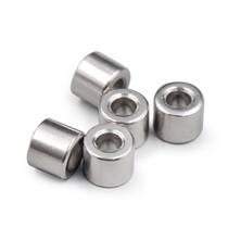 304 stainless steel toothless sleeve round nut hollow core steel sleeve through hole metal hollow cylindrical dental tube bushing sleeve