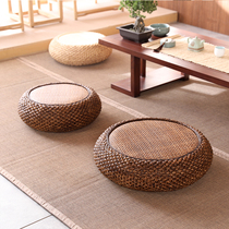 Japanese futon Tatami mat Rattan woven floor mat Household sitting pier Tea room Meditation meditation mat Round worship kneeling mat