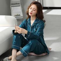 145-150-155cm petite short spring and autumn cotton long-sleeved trousers small size s pajamas womens suit