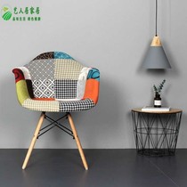  Nordic rocking chair Computer chair Home office chair Simple student backrest seat Adult recliner leisure chair Negotiation chair
