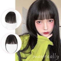 Man true bangs wig female two dimensional air bangs net red natural cute sideburns repair face Qi bangs wig film