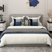 Furniture showroom Bed Pint-Style Board Room with Multi-piece Sell Field Exhibition Brief Wind-style board Bed Bedding