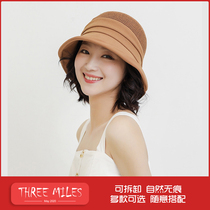 Detachable Hooded one-piece fashion band Wig Hat Spring and summer Short hair Wavy Curls Basin Hat Female Fisherman Hat