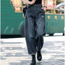 New wide leg jeans women loose 2021 Spring and Autumn new fashion high waist straight loose slim Big Foot pants